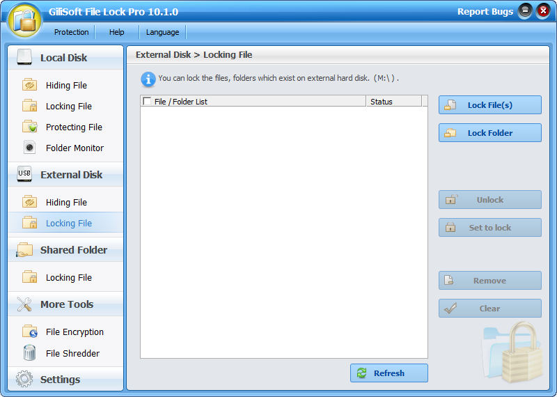 GiliSoft File Lock 9.1 screenshot