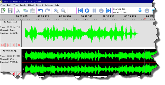 Windows Gilisoft Audio Editor | Easy to cut, join, trim, mix, delete, split audio.