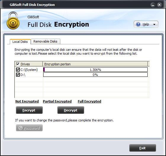 Windows 7 GiliSoft Full Disk Encryption 5.1.15 full