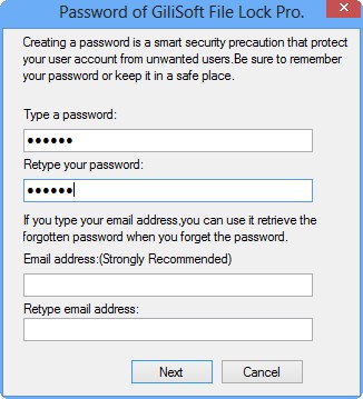 enter password