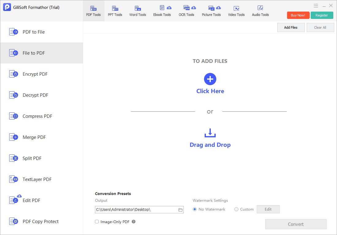 File to PDF