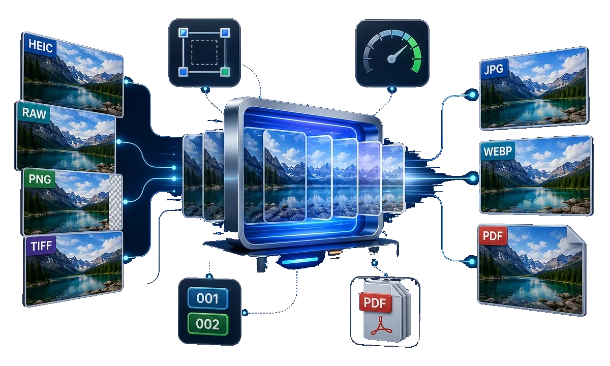 GiliSoft Image Converter prepare an image folder with consistent rules illustration