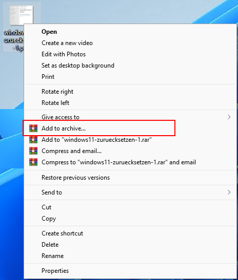 Add files to a password-protected archive