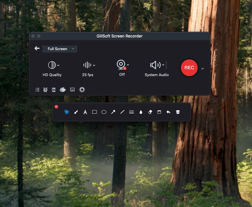 Live annotation tools during Mac screen recording