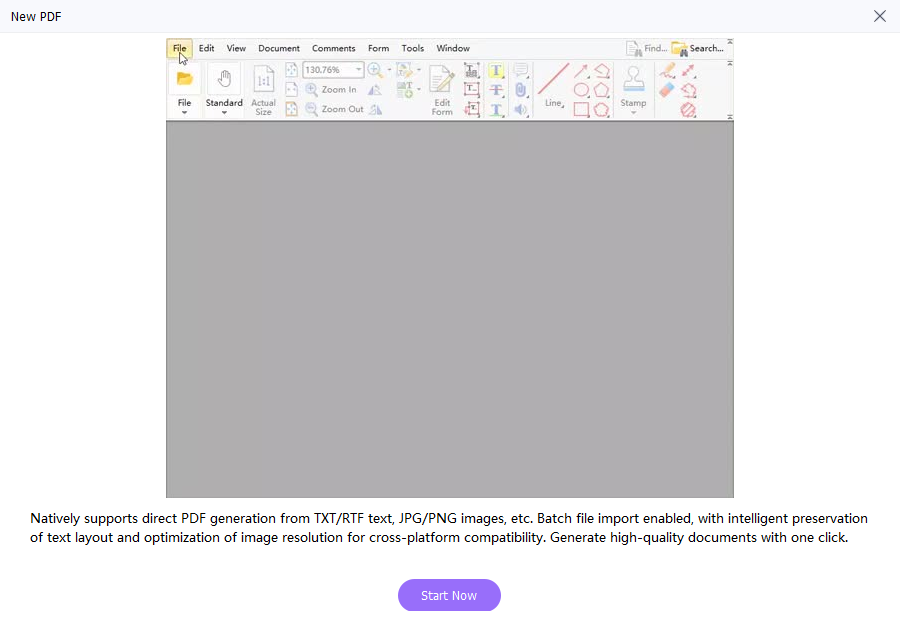 Create new PDF