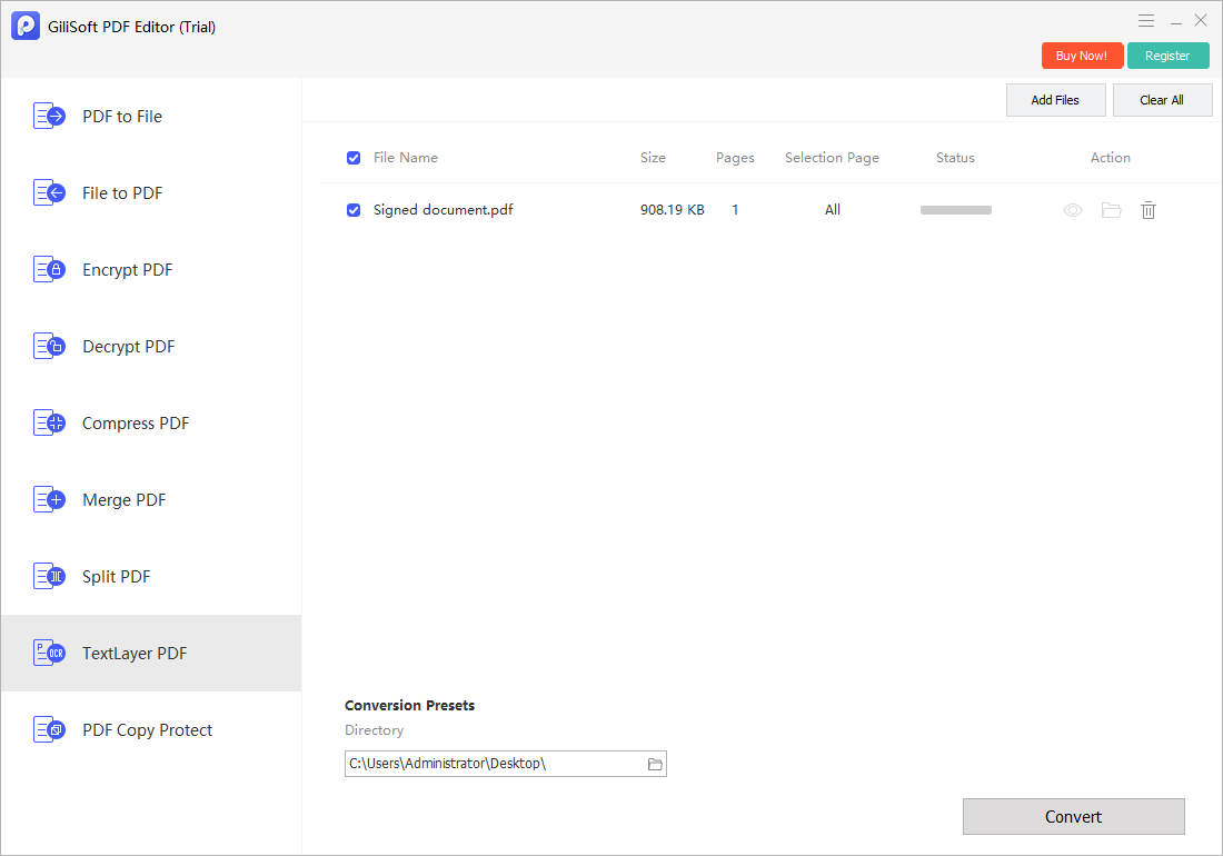 Text-layer PDF