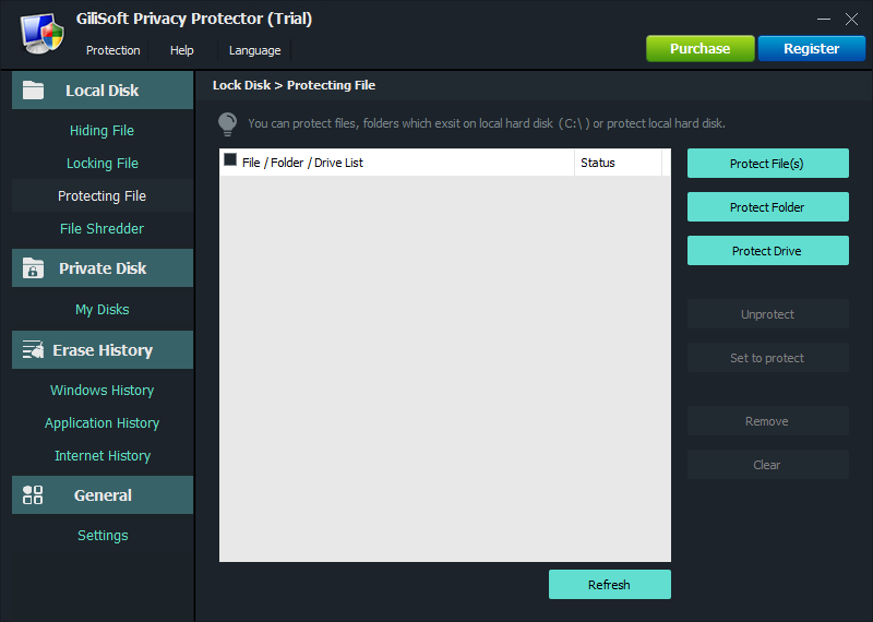Protect files folders and drives from unwanted changes