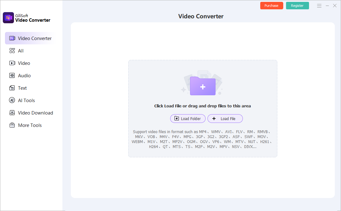 Video Converter main conversion screen