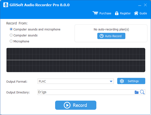 Full GiliSoft Audio Recorder Pro screenshot
