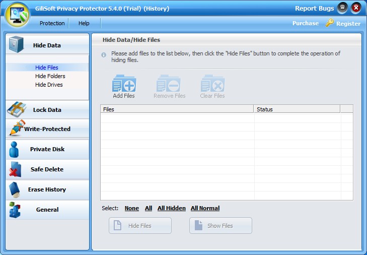 GiliSoft Privacy Protector software