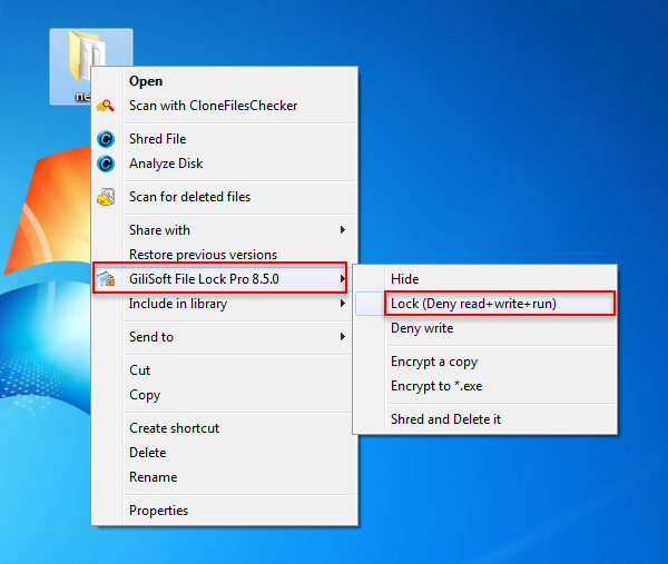 folder lock windows 8